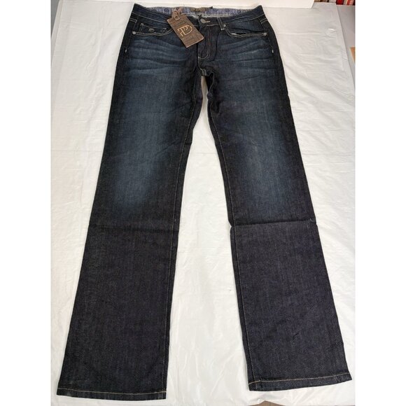 NWT Paige PPD Doheny Straight Men’s 33x34 Jeans Denim Tread Pocket Stretch - Picture 1 of 16
